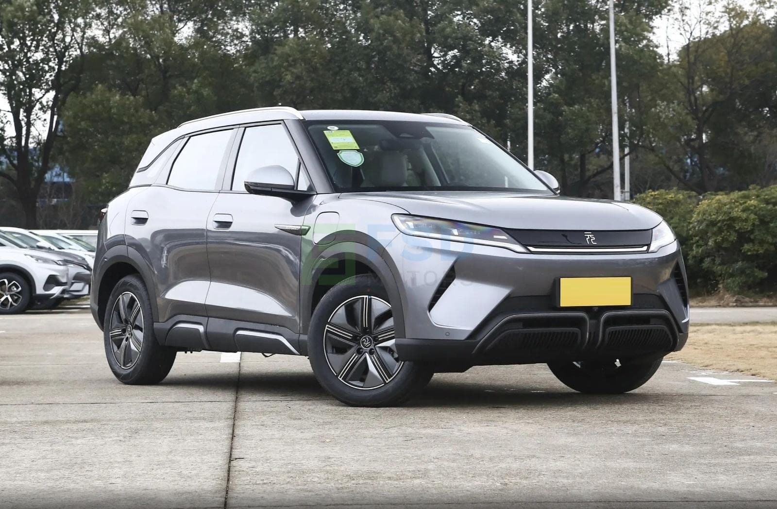 2025 BYD Yuan UP Pink Edition electric SUV featuring bold pink exterior styling, modern LED lighting, smart infotainment technology, and a 401KM pure electric driving range.