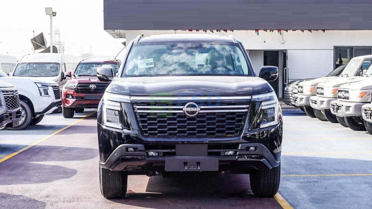 2025 Nissan Patrol SE T2 full-size SUV with powerful engine, legendary off-road capability, spacious 8-seater interior, premium comfort features, and advanced safety technology for family adventures and rugged terrain.