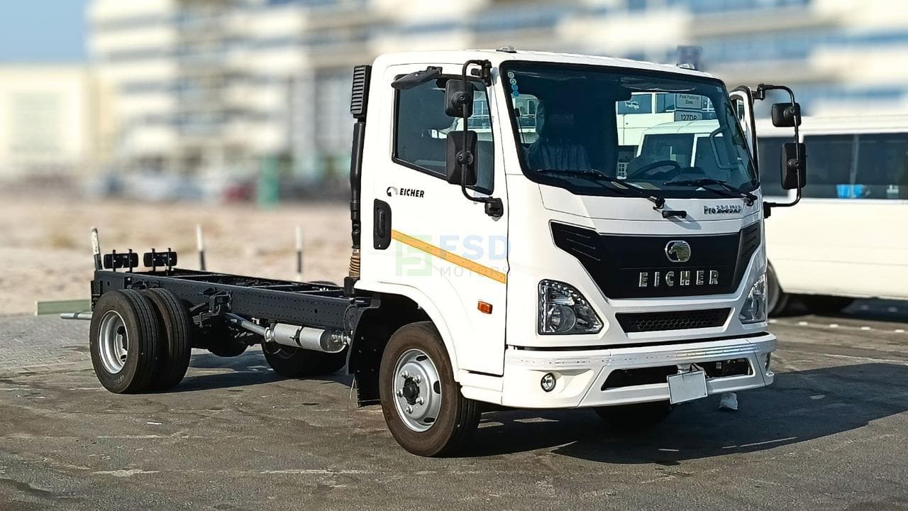 2024 Eicher Pro 2065XP 3.5-ton light-duty truck reviewed by FSD Motors in Dubai, showcasing the durable cargo body, modern cabin design, and efficient commercial transport capabilities